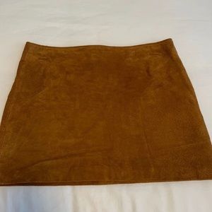 Pleather Mini Skirt